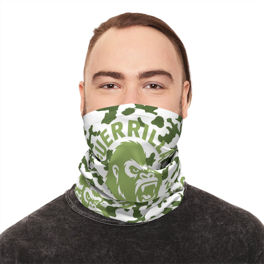 Neck Gaiter — Green Camo 'Guerrilla Warfare' Gorilla Face Tactical Face Mask midweight