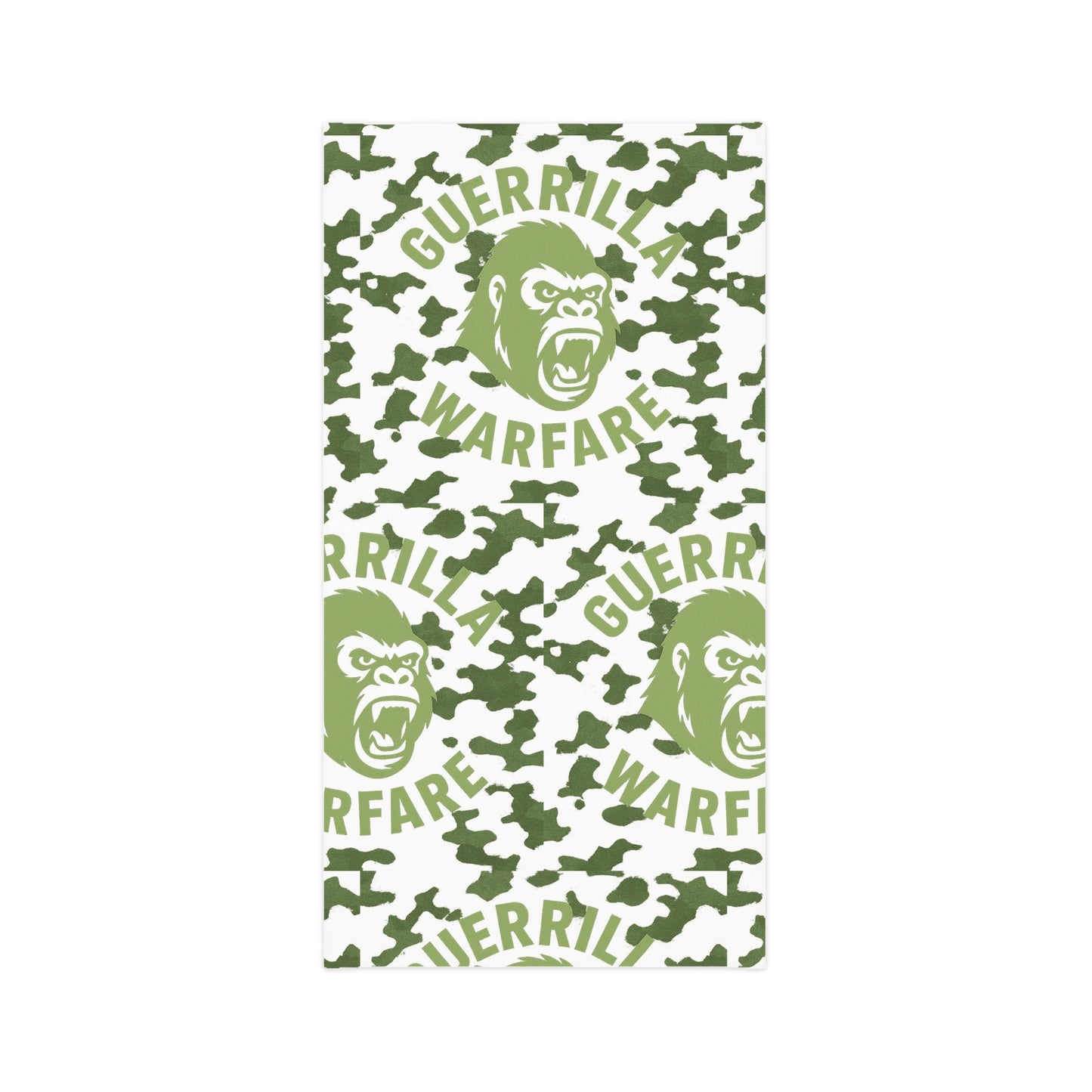 Neck Gaiter — Green Camo 'Guerrilla Warfare' Gorilla Face Tactical Face Mask midweight
