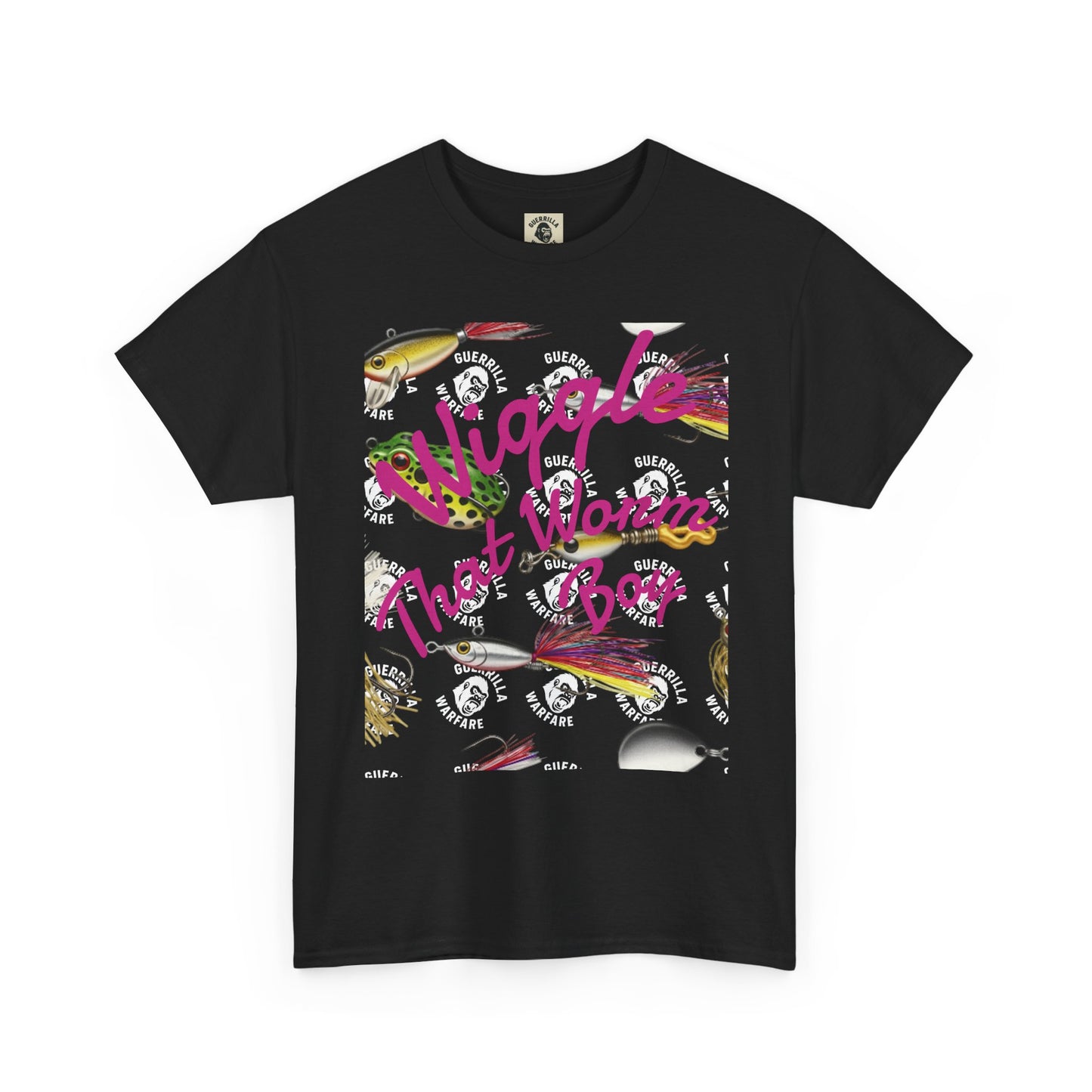 Wiggle that worm boy tee - Its not the size of the worm, its the way you wiggle it tee