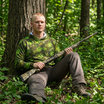 GREEN TREE - moisture wicking breathable hoodie.