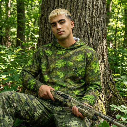 GREEN TREE - moisture wicking breathable hoodie.
