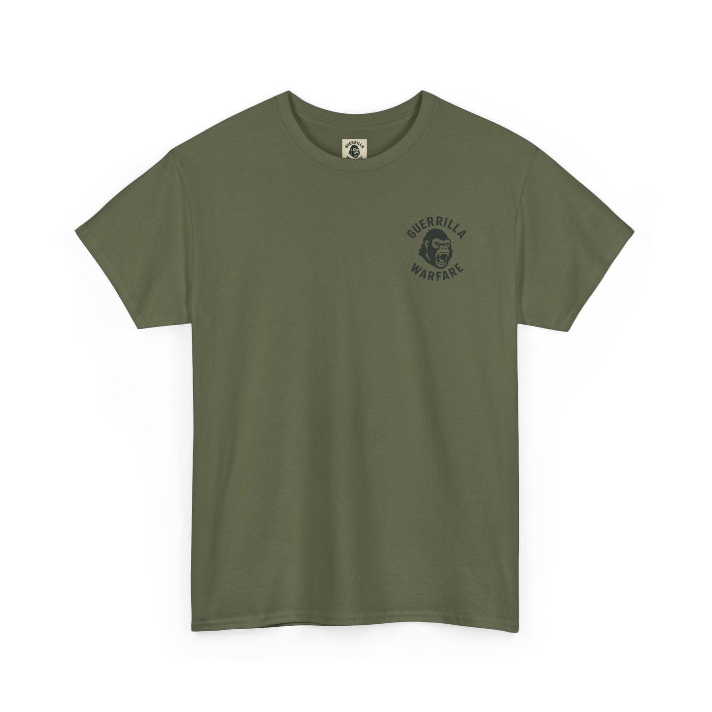 9MM Carbine Monkey Tee / 100% Cotten, Knitted Collar,