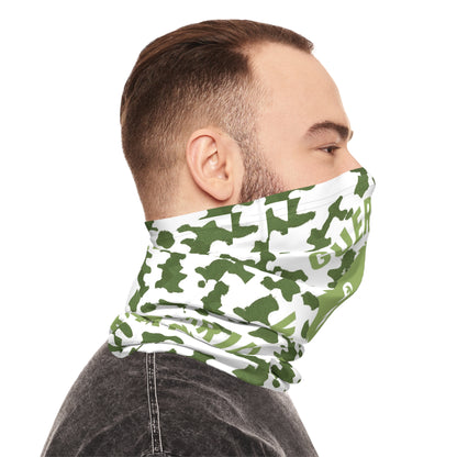 Neck Gaiter — Green Camo 'Guerrilla Warfare' Gorilla Face Tactical Face Mask midweight