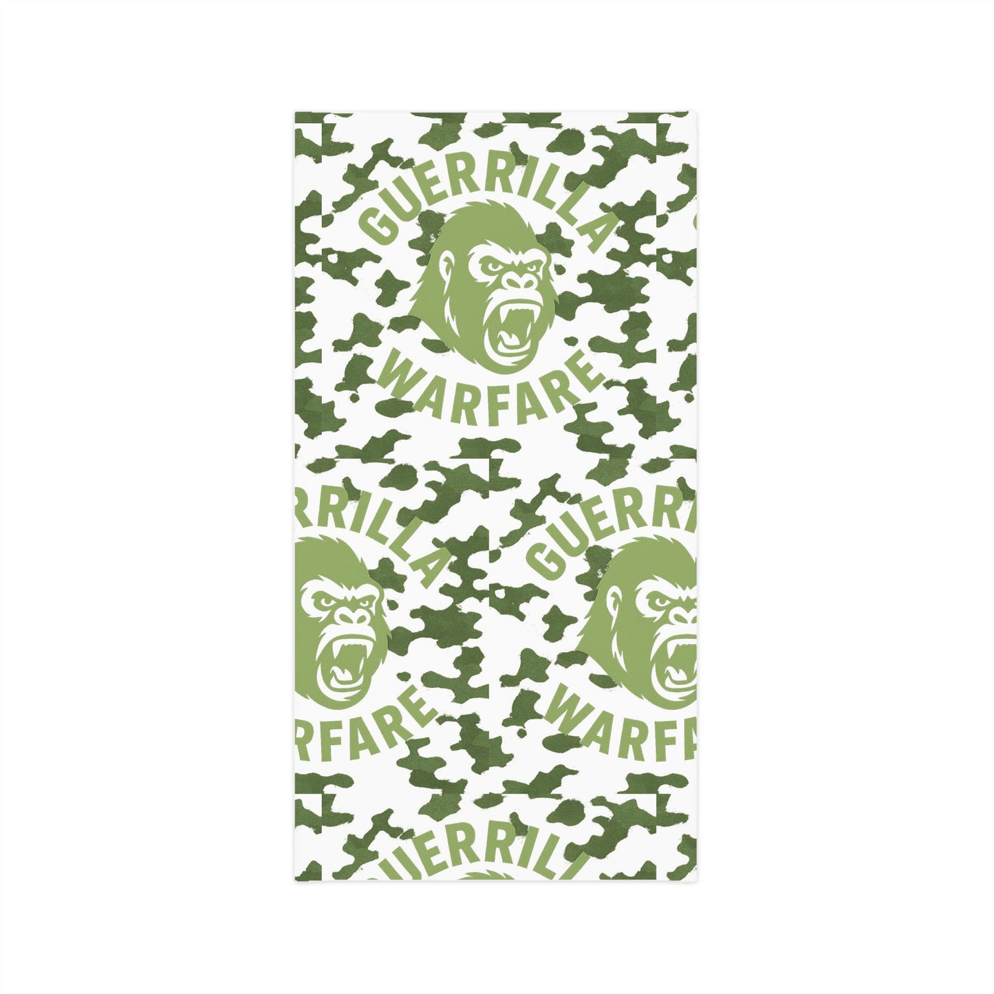 Neck Gaiter — Green Camo 'Guerrilla Warfare' Gorilla Face Tactical Face Mask midweight