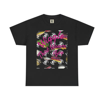 Wiggle that worm boy tee - Its not the size of the worm, its the way you wiggle it tee